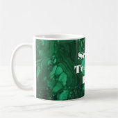 Mug Enseignants en sciences Rock brillant Green Gemsto (Gauche)