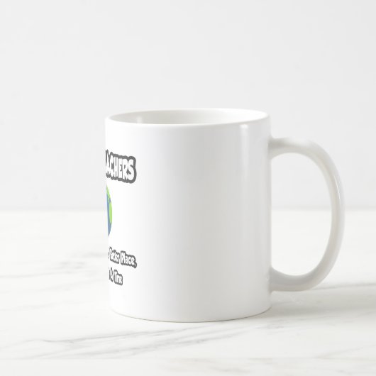 Mug Enseignants espagnols...Un monde meilleur (Droite)