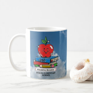 Mug Enseignants Étudiants Livres scolaires Apple Perso