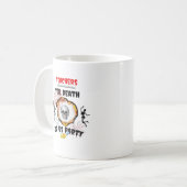 Mug Enseignants - Jusqu'à la mort Faites-nous la fête (Devant gauche)