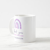 Mug Enseignants personnalisés Rainbow Merci (Devant gauche)