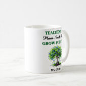 Mug Enseignants Plantes semences - Cadeau pour enseign (Devant droit)