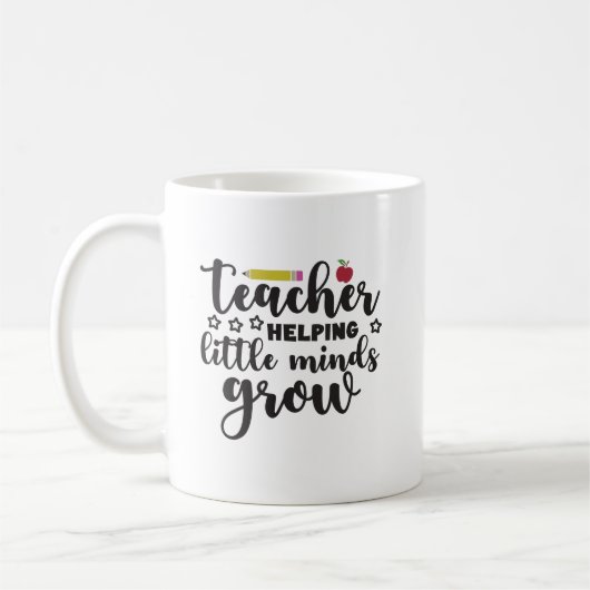 Mug Enseignants qui aident les petits esprits à grandi (Gauche)