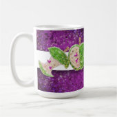 Mug Enseignants rose chaud Parties scintillant pourpre (Gauche)