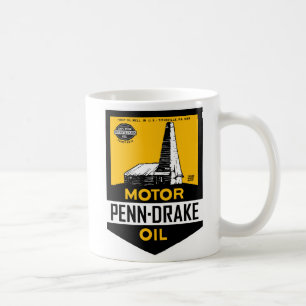 Mug Enseigne ancienne huile moteur Penn Drake