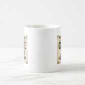 Mug Enseigne de café vintage cool (Centre)