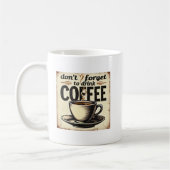Mug Enseigne de café vintage cool (Gauche)