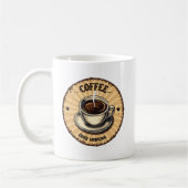 Mug enseigne de café vintage cool (Gauche)