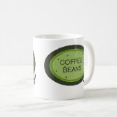 Mug Enseigne de grains de café (Devant droit)