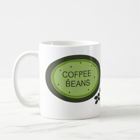 Mug Enseigne de grains de café (Gauche)