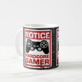 Mug Enseigne inconditionnelle d'avis de Gamer (Devant gauche)