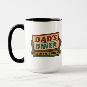 Mug Enseigne Rétro du Diner de Papa – Ben-Day Art Pop