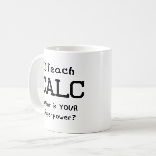 Mug enseignement de calc (Devant gauche)