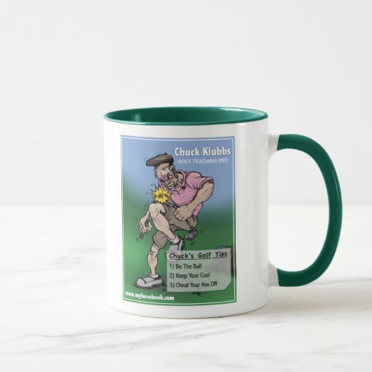 Mug Enseignement de golf de myFarcebook de Klubbs- de (Droite)