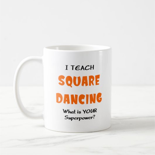 Mug Enseignement de la danse carré (Gauche)