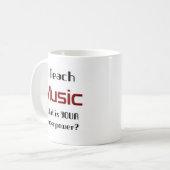 Mug enseignement de la musique (Devant gauche)