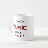 Mug enseignement de la musique & amour (Devant gauche)