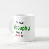 Mug enseignement de la philosophie et amour (Devant gauche)