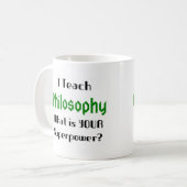 Mug enseignement de philosophie (Devant gauche)