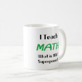 Mug enseignement des mathématiques (Devant droit)