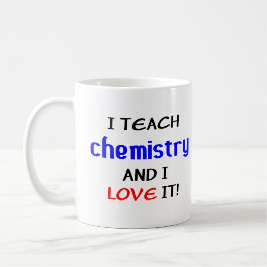 Mug enseignement et amour de la chimie (Gauche)