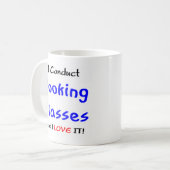 Mug Enseignement et amour de la cuisine (Devant gauche)
