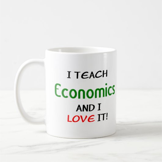 Mug enseignement et amour de l'économie (Gauche)