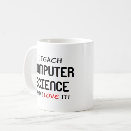 Mug enseignement et amour de l'informatique (Devant gauche)