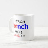 Mug enseignement et amour français (Devant gauche)