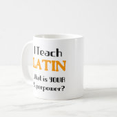 Mug enseignement latin (Devant gauche)