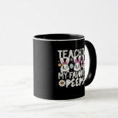 Mug Enseigner à mes petits préférés Lapin de Pâques En (Devant droit)