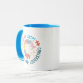 Mug "Enseigner Accepter Aimer Comprendre" Pièce de Puz (Devant gauche)