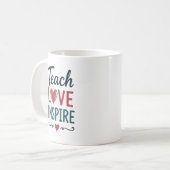 Mug Enseigner Amour Inspirer (Devant gauche)
