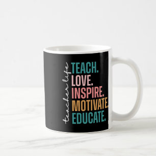 Mug Enseigner Amour Inspirer Motiver Retour à l'école 