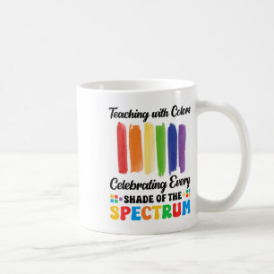 Mug Enseigner Avec Les Couleurs Spectrum Autisme Ensei