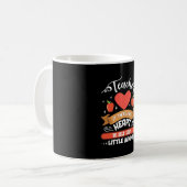Mug Enseigner Cela Prend Un Grand Coeur (Devant gauche)