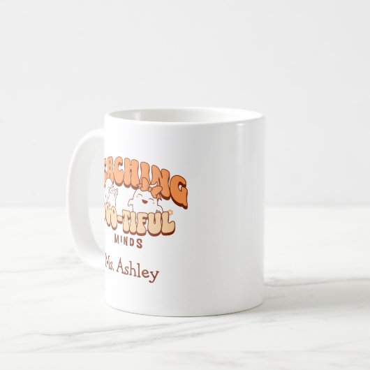Mug Enseigner des esprits boo-tiful Ghost Retro Hallow (Devant gauche)