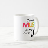 Mug Enseigner La Musique Est Mon Humour Enseignant La  (Devant droit)