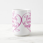 Mug Enseigner l'amour Inspirer la conception de script (Centre)