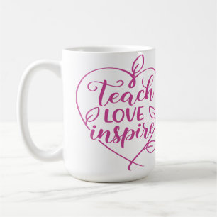 Mug Enseigner l'amour Inspirer la conception de script