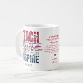 Mug Enseigner l'amour Inspirer le drapeau patriotique  (Devant gauche)