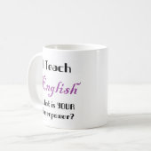 Mug enseigner l'anglais (Devant gauche)