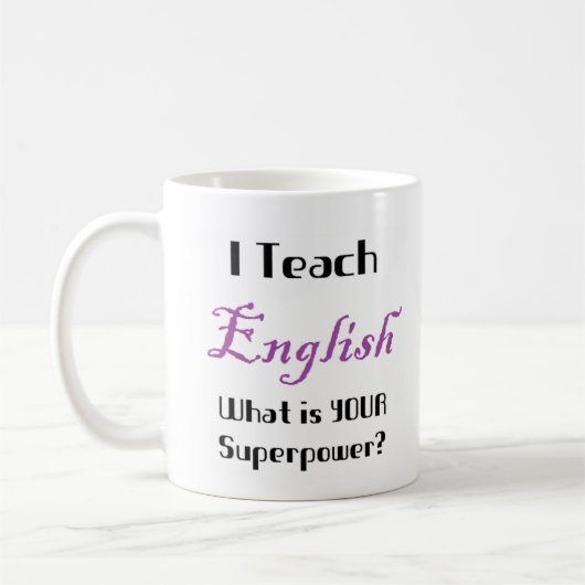Mug enseigner l'anglais (Gauche)