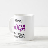 Mug enseigner le yoga (Devant gauche)