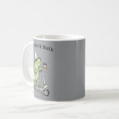 Mug Enseigner les maths au professeur grenouille drôle (Devant gauche)
