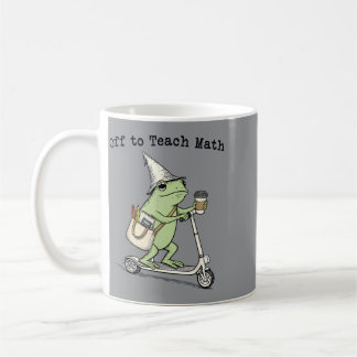 Mug Enseigner les maths au professeur grenouille drôle