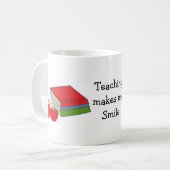 Mug Enseigner me fait sourire (Devant gauche)