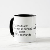 Mug Enseignez l'évolution dans l'église (Devant gauche)