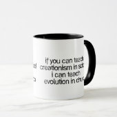 Mug Enseignez l'évolution dans l'église (Devant droit)
