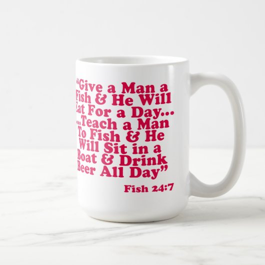 Mug Enseignez un homme à pêcher (Droite)